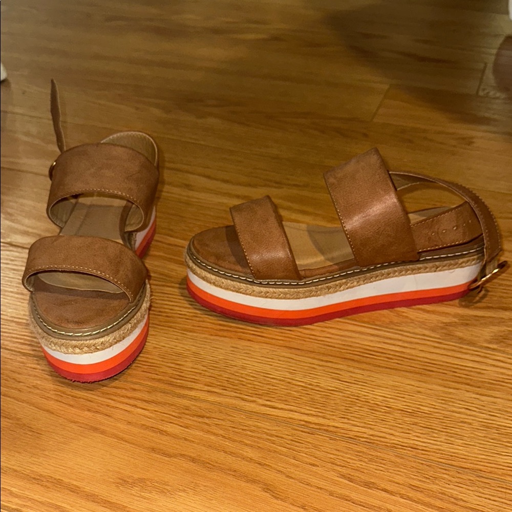 Brown Platform Sandals